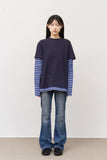May Striped Layered Top