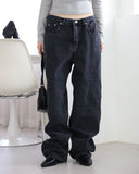 Martin incision black jeans