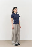 Round Wide Trousers