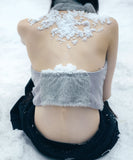 Muffler Knit Halter Top