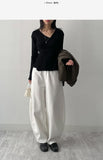 Bordeaux Buckle Wrap Knit