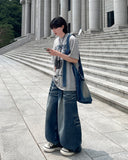 Jay Curl Maxi Wide Denim Pants