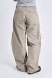 Curve pocket ham strap pants
