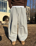 Brushed Curved Sweatpants