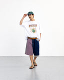 Patchwork Denim Half Pants