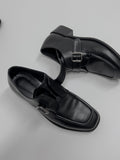 Toronto Square Toe Buckle Loafers
