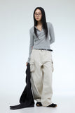 Crotty Button Ribbed T-shirt