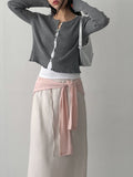 Ella Ribbed Frill Knit Cardigan
