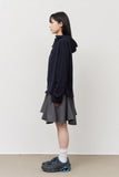 (W) Piece Unbalance Skirt