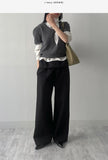 Saphir High Neck Tie Blouse