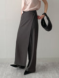 Scone Unbalanced Wrap Wide Slacks