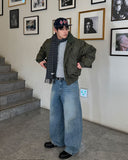 Dirty Wide Denim Pants