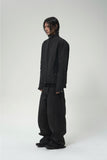 WAX COATED BIKER PANTS