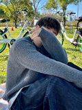 Lambswool basic round knitwear