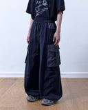 Patch Nylon Curved Pants
