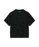 LEOPARD CROCHET COLLAR KNIT