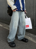 Milk Washed Wide Denim