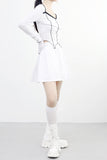Ellen cut color matching t-shirt