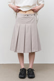 (W) Age Snap Pleats Skirt
