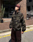 Ray Camo Hood Bomber Jacket