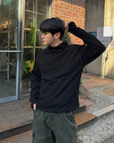 High Neck Waffle Warmer Hoodie