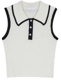 Caro Two-Tone Sweater Vest