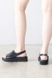 Benin Crinkle Platform Sandals
