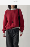 Two-way Boat Neck Over Fit Sweatshirt