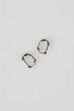 Round square earrings