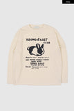 Club rabbit printed knit