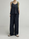 [non-fade] Frill Selvedge Bustier Sleeveless