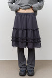 (W) Cleo Chiffon Skirt Pants