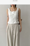 Caitlin Pintuck Square Neck Bustier