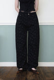 Small flower cotton pants