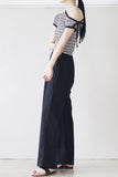 Bent Wide Pintuck Slacks