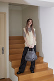 side zipper hand bag