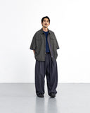 Check Zip-Up Half Shirt