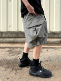 Nylon Cargo Bermuda Pants