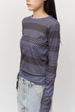 (W) Loops Printed Top