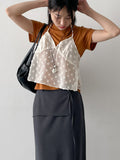 Flower See-through Halterneck Bustier