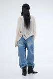 Bake Damage Washing Wide Jeans