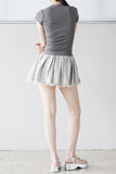 Mona round neck slim fit short sleeve t-shirt