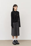(W) Tes Pintuck Pleats Skirt