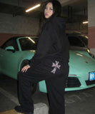 DOT CROSS_LACE Training Wide Pants