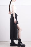 Muse Strap Slit Wrap Skirt