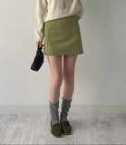 Nubuck Suede Mini Skirt