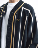 Varsity Raglan Knit Cardigan