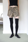 Leopard wrap shorts