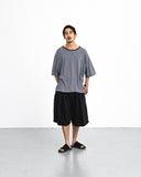 Cross Pleated Sweat Shorts