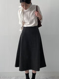 Bisset Wool Flare Skirt